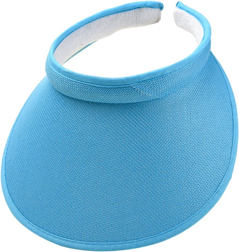 jecvxor Cloth Covered Slip-On Visor for Women, Adjustable Cap Sports Sun Visors for Men - Image 1